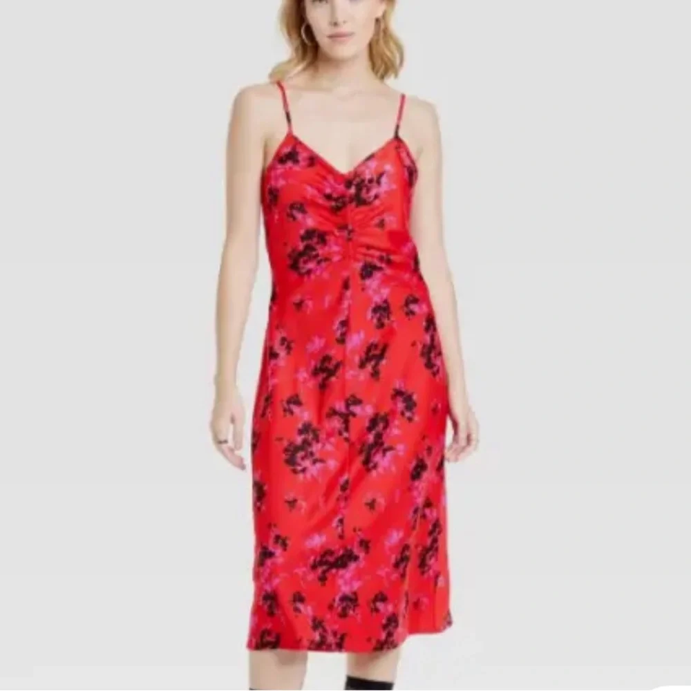 Target Ruched Slip Dress - Picture 4 of 4